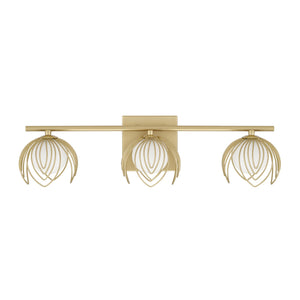 Capital Lighting - 162131GF - Three Light Vanity - Flora - Buffed Gold