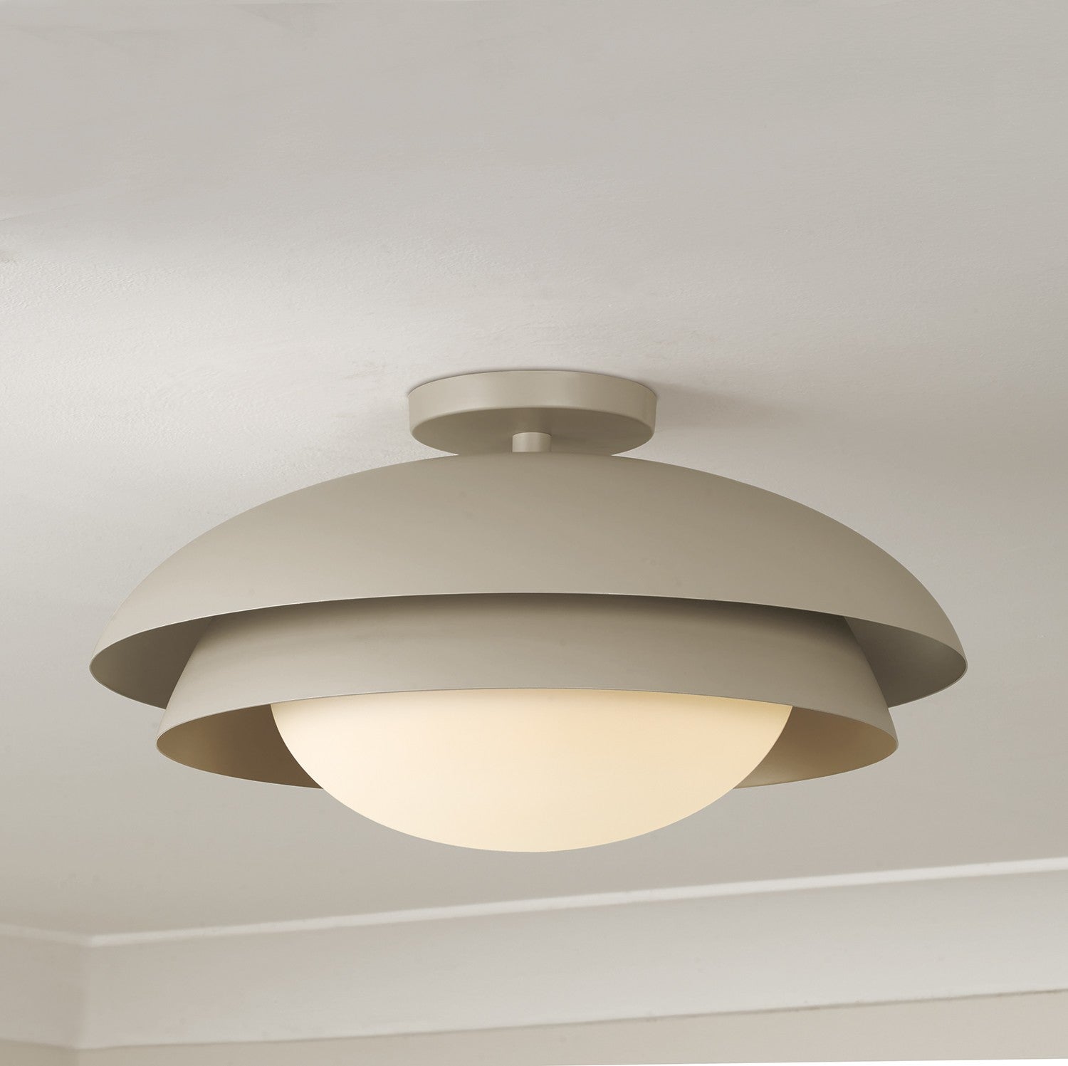 Capital Lighting - 259211TP - One Light Semi Flush Mount - Jensen - Taupe