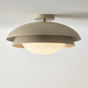 Capital Lighting - 259211TP - One Light Semi Flush Mount - Jensen - Taupe