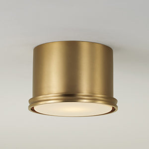 Capital Lighting - 259412AD - One Light Flush Mount - Griffin - Aged Brass