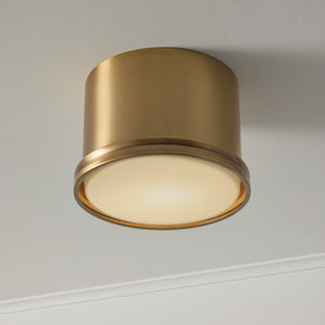 Capital Lighting - 259412AD - One Light Flush Mount - Griffin - Aged Brass