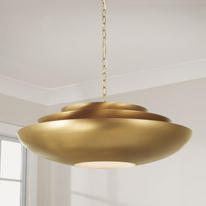 Capital Lighting - 357741AD - Four Light Pendant - Gia - Aged Brass