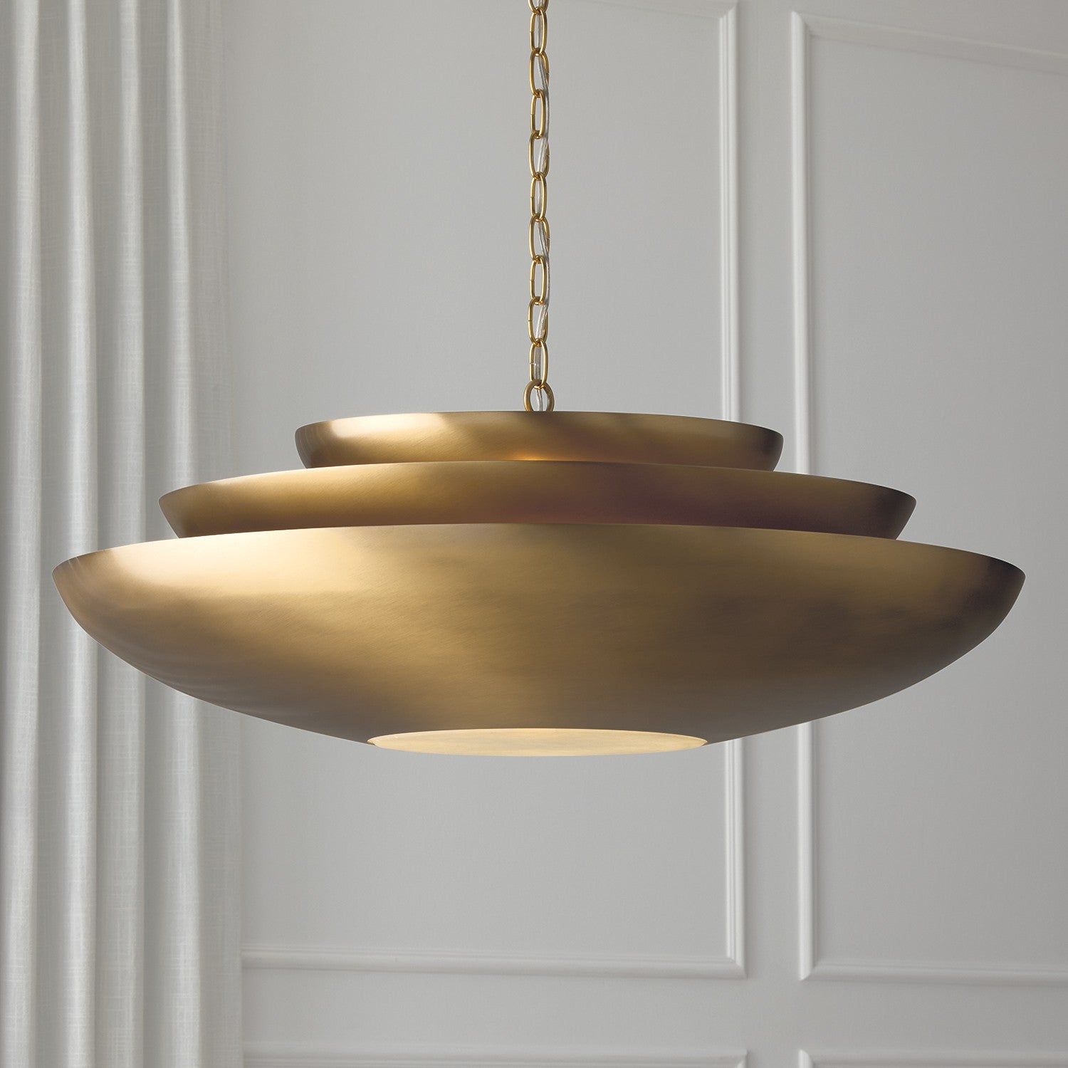 Capital Lighting - 357741AD - Four Light Pendant - Gia - Aged Brass