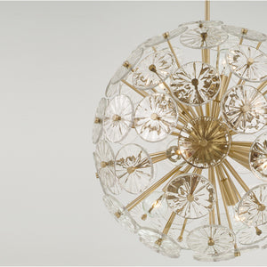 Capital Lighting - 357881MA - Eight Light Pendant - Emelie - Matte Brass