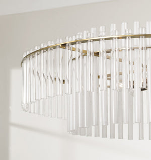 Capital Lighting - 358761AD - Six Light Pendant - Blair - Aged Brass
