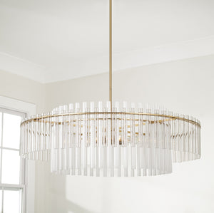 Capital Lighting - 358761AD - Six Light Pendant - Blair - Aged Brass
