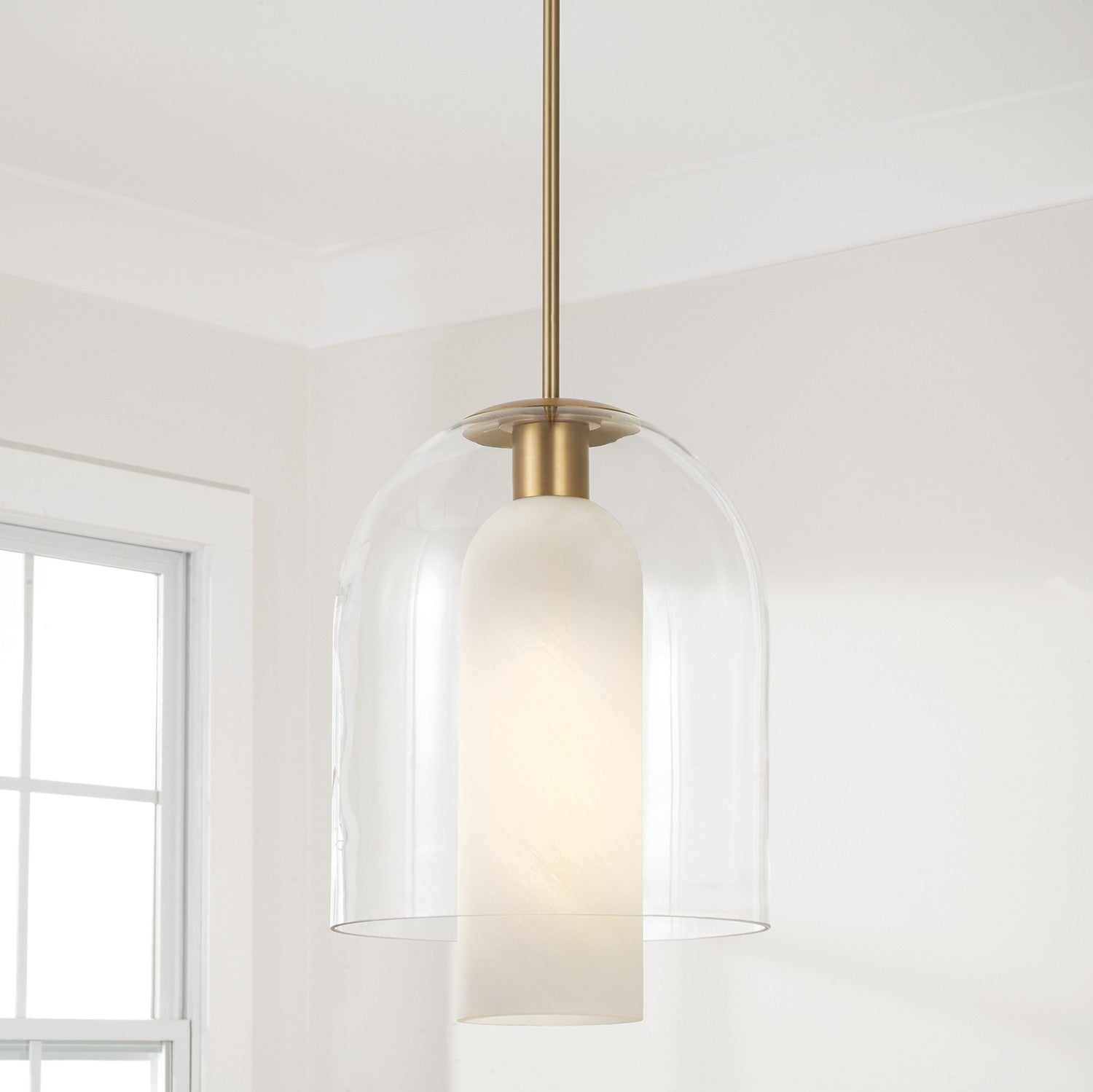 Capital Lighting - 358911AD - One Light Pendant - Liz - Aged Brass