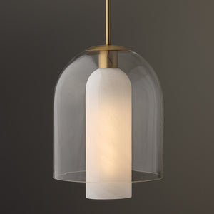 Capital Lighting - 358911AD - One Light Pendant - Liz - Aged Brass