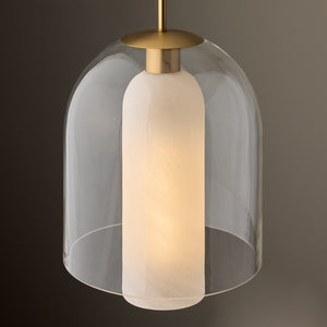 Capital Lighting - 358911AD - One Light Pendant - Liz - Aged Brass
