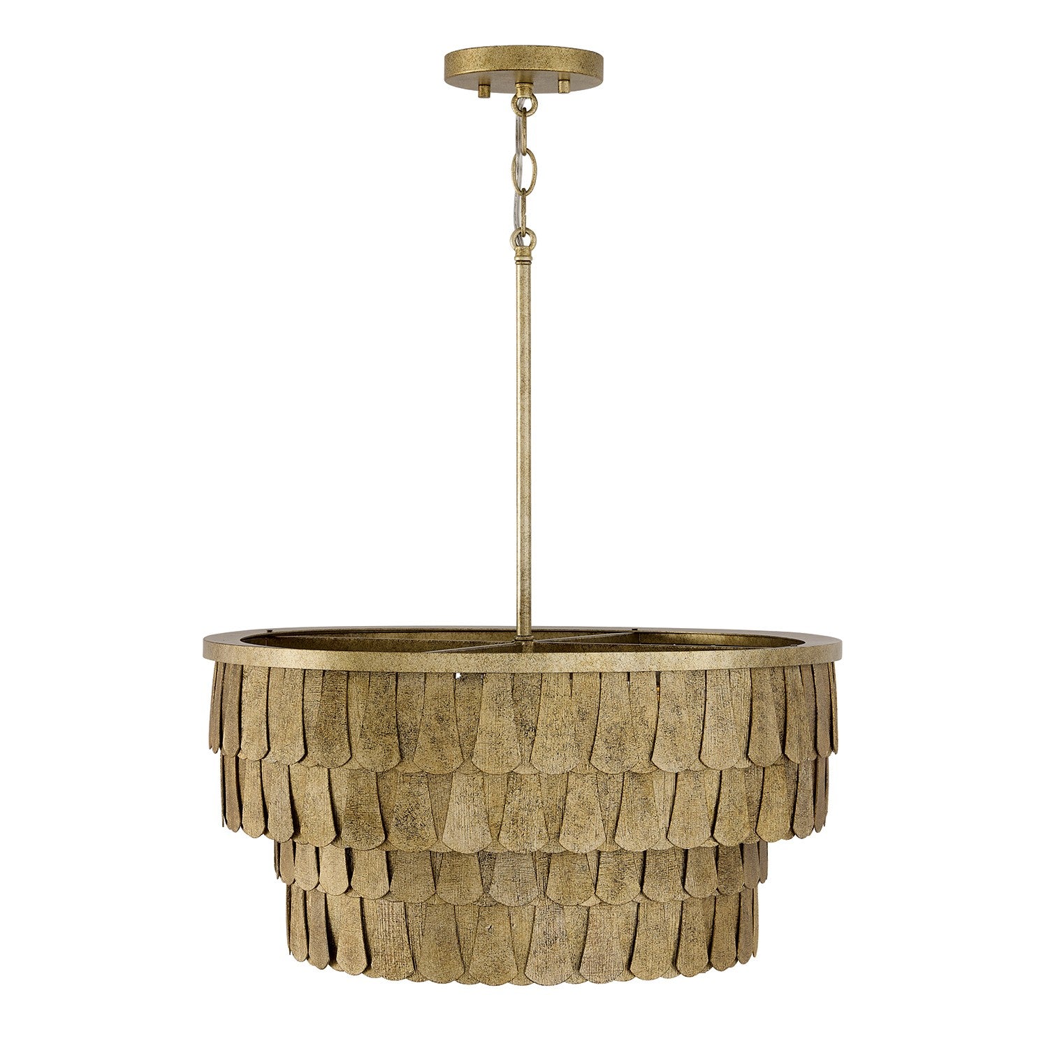 Capital Lighting - 361641AGO - Four Light Pendant - Arden - Ancestral Gold