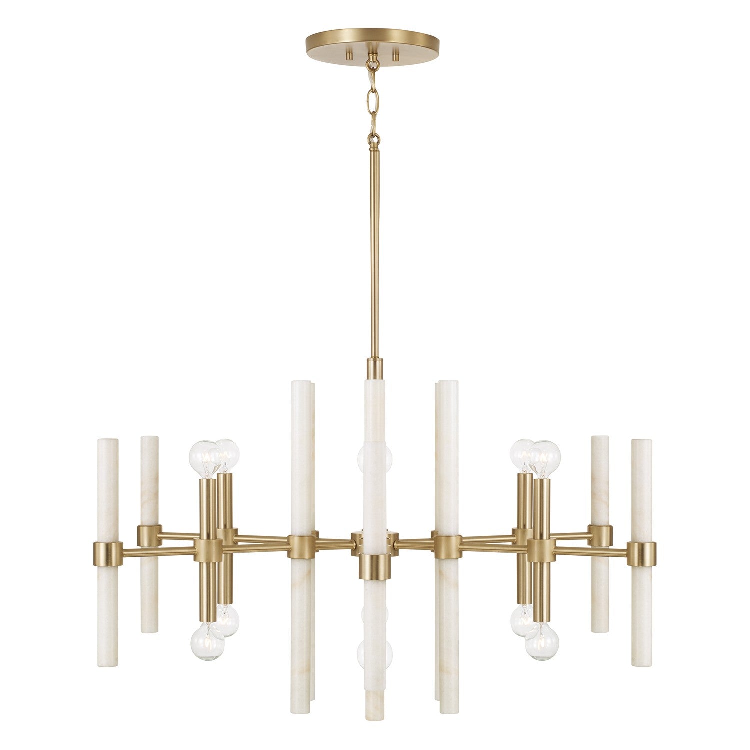 Capital Lighting - 458001MA - 12 Light Chandelier - Marlow - Matte Brass