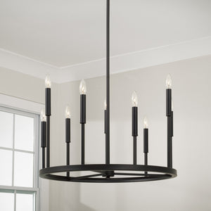 Capital Lighting - 458381ER - Nine Light Chandelier - Davis - Espresso and Brass