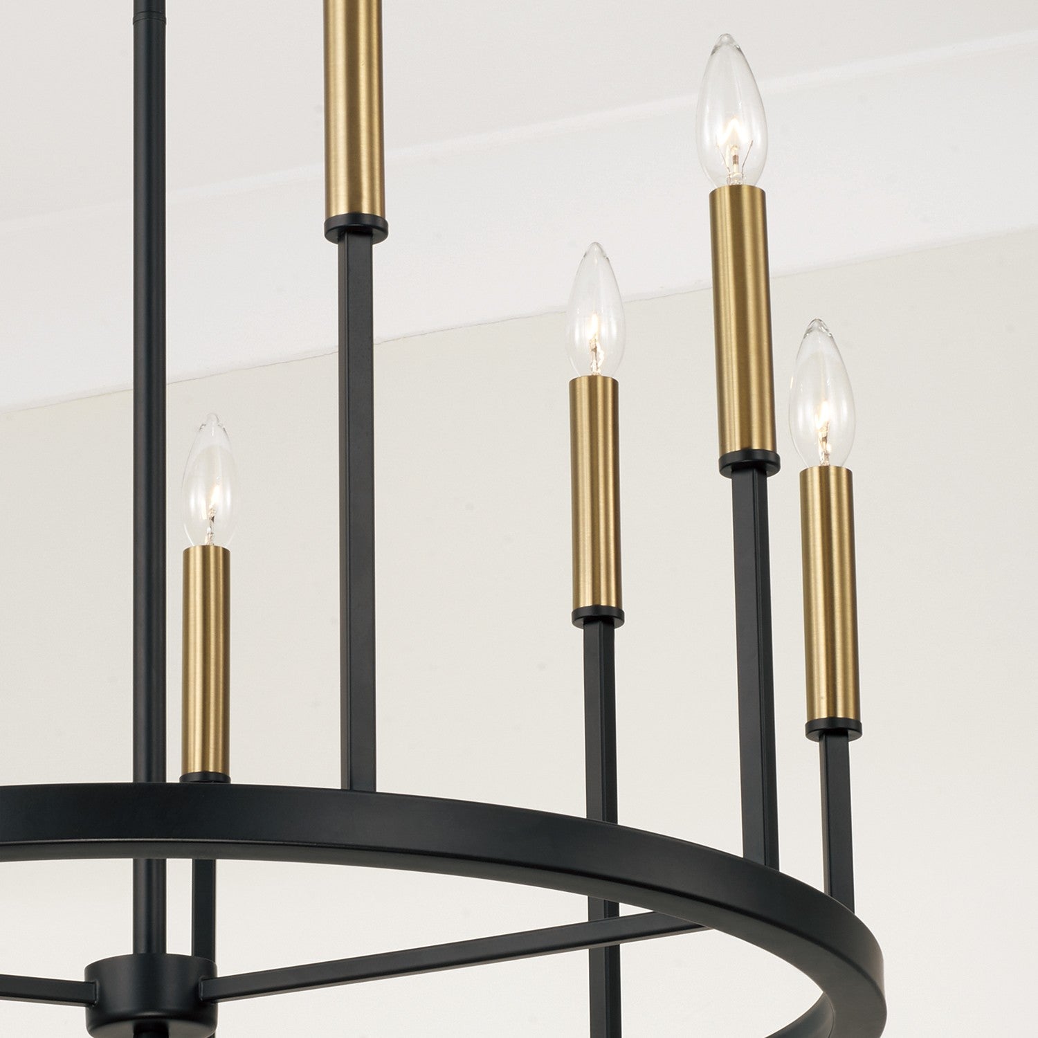 Capital Lighting - 458381ER - Nine Light Chandelier - Davis - Espresso and Brass