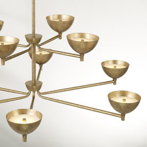 Capital Lighting - 458501FT - LED Chandelier - Francesca - Feathered Gold
