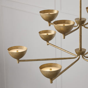 Capital Lighting - 458501FT - LED Chandelier - Francesca - Feathered Gold
