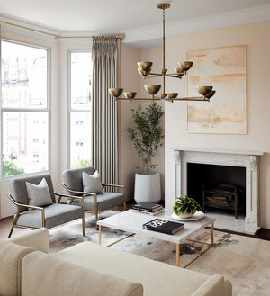 Capital Lighting - 458501FT - LED Chandelier - Francesca - Feathered Gold