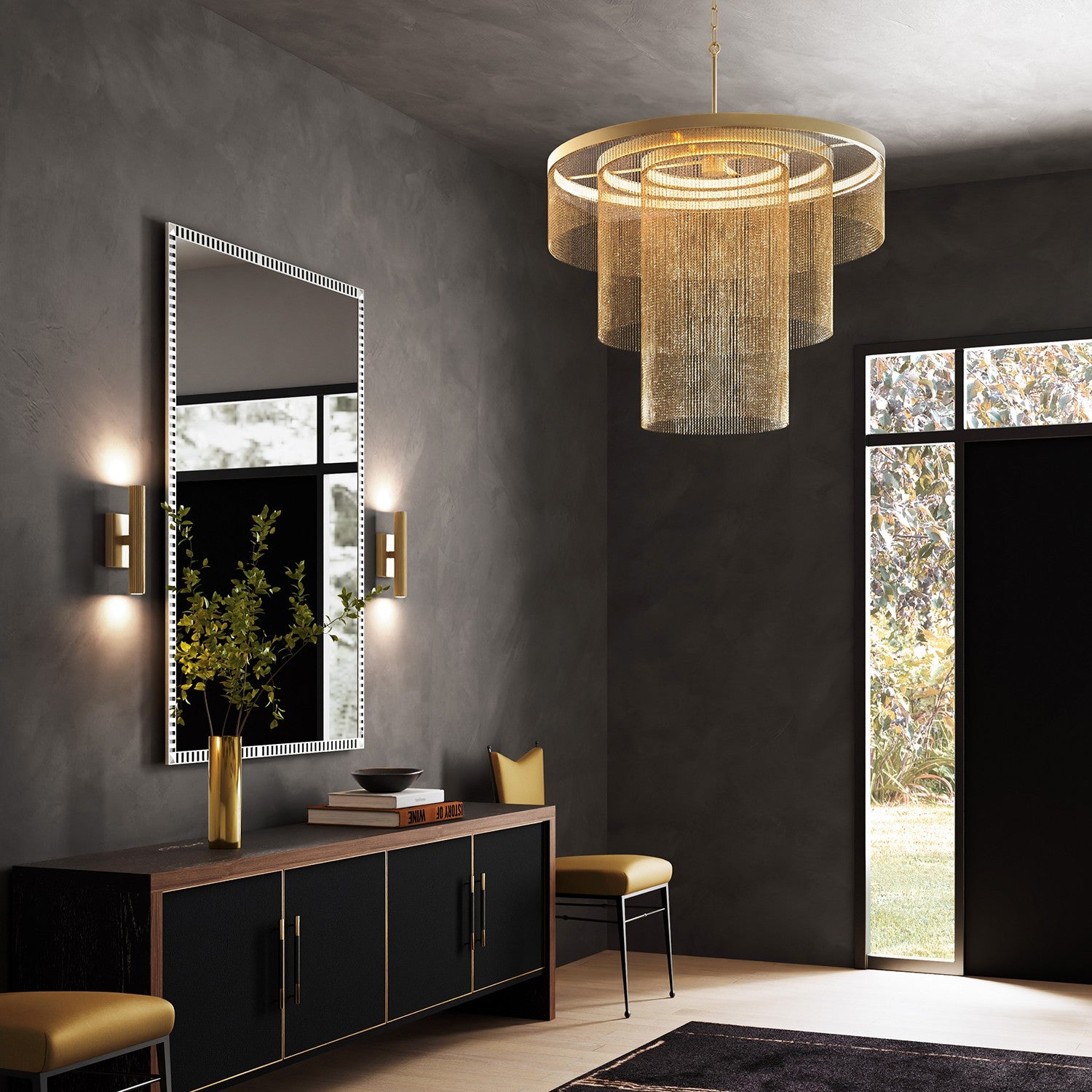 Capital Lighting - 459331AD - LED Chandelier - Rae - Aged Brass