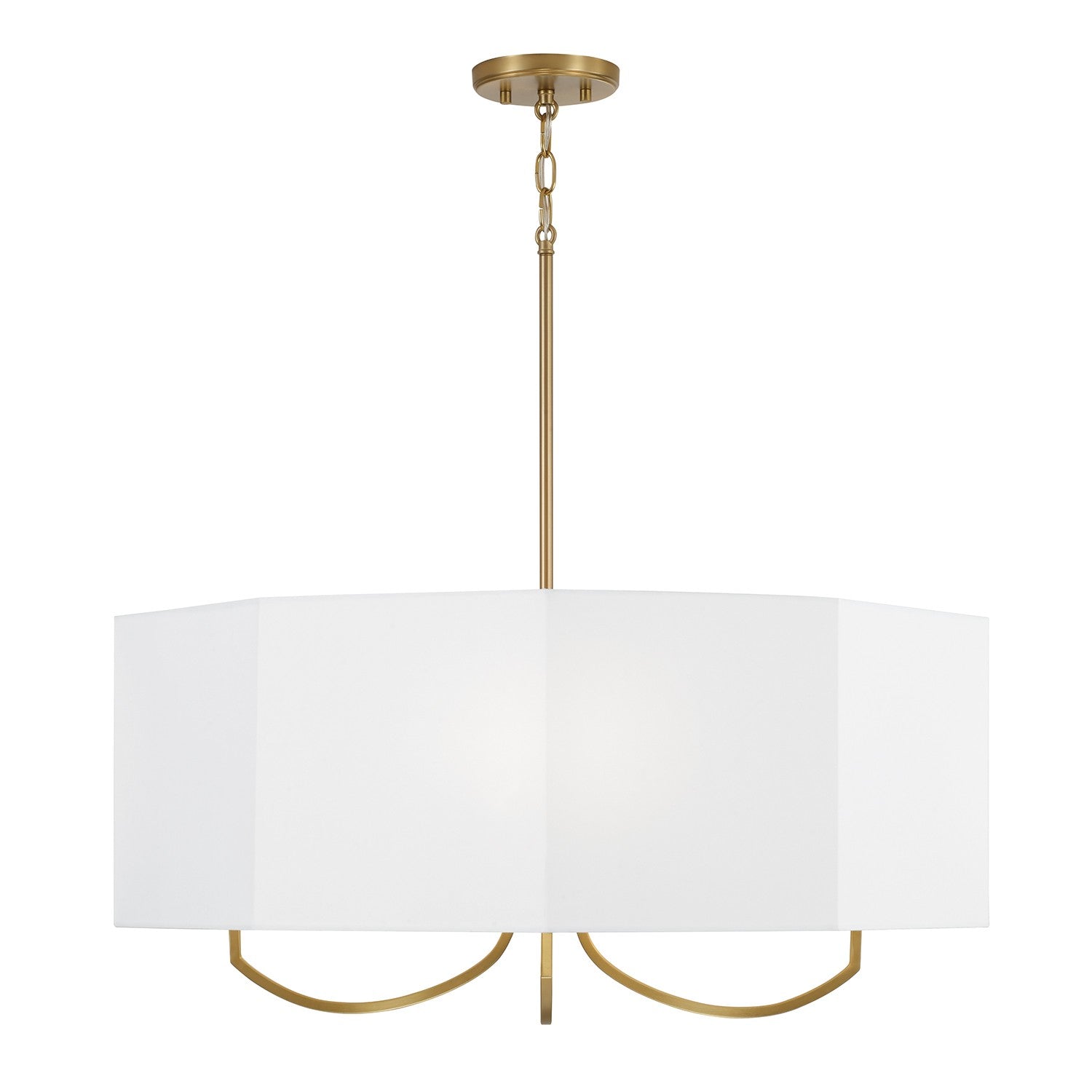 Capital Lighting - 459541AD - Four Light Chandelier - Adrian - Aged Brass