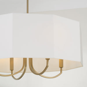 Capital Lighting - 459541AD - Four Light Chandelier - Adrian - Aged Brass