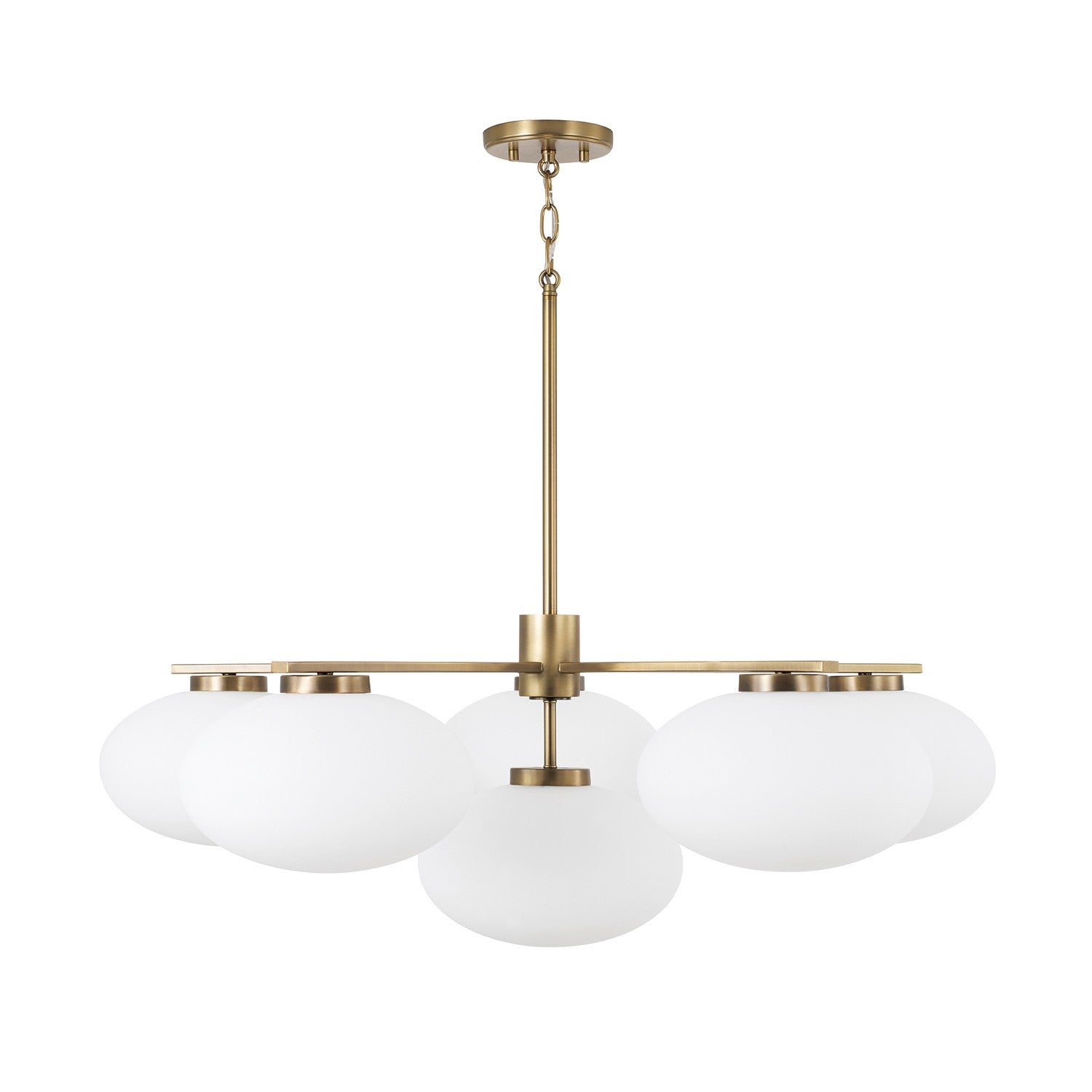 Capital Lighting - 460561AD - Six Light Chandelier - Soren - Aged Brass