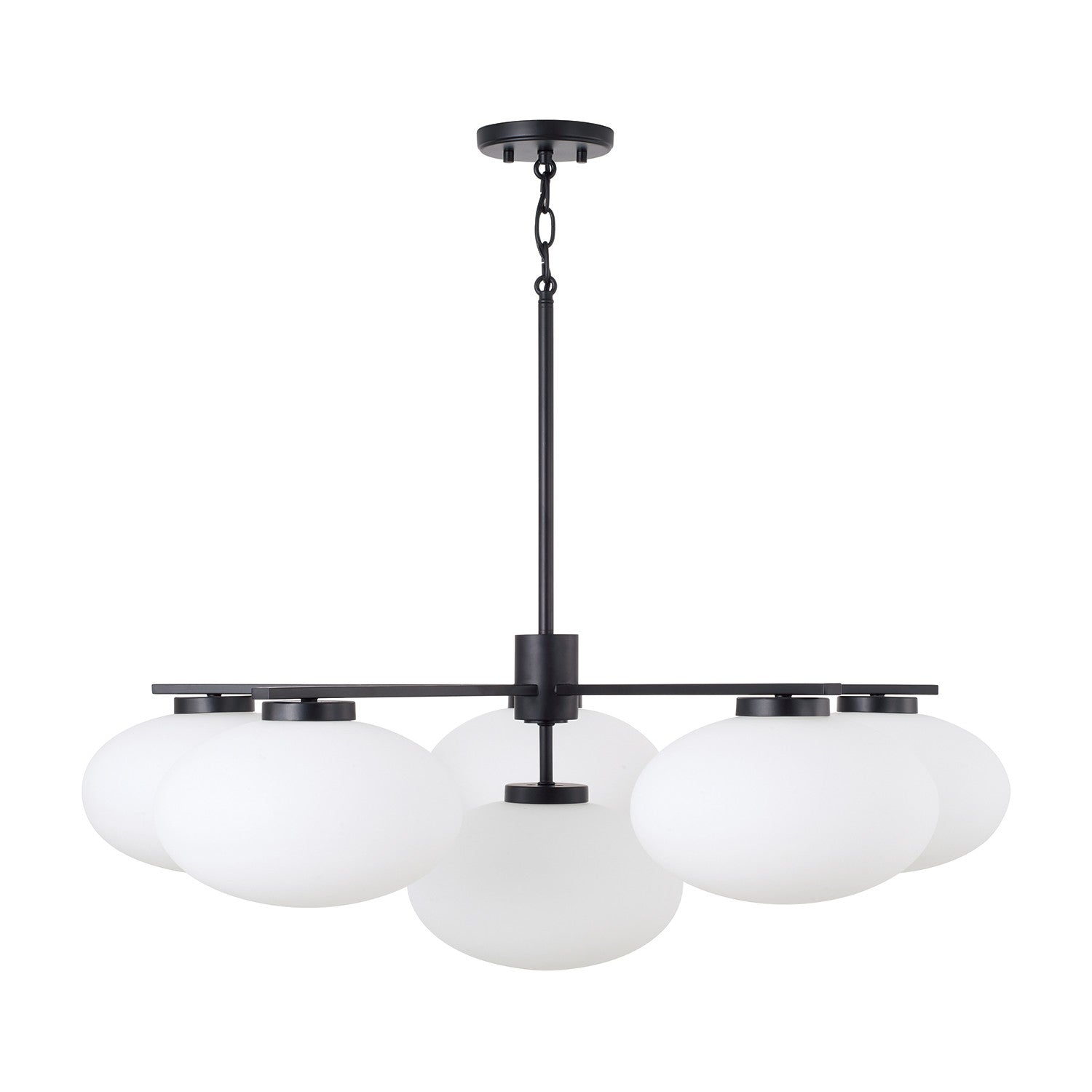 Capital Lighting - 460561MB - Six Light Chandelier - Soren - Matte Black