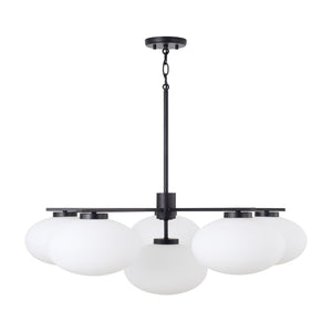 Capital Lighting - 460561MB - Six Light Chandelier - Soren - Matte Black