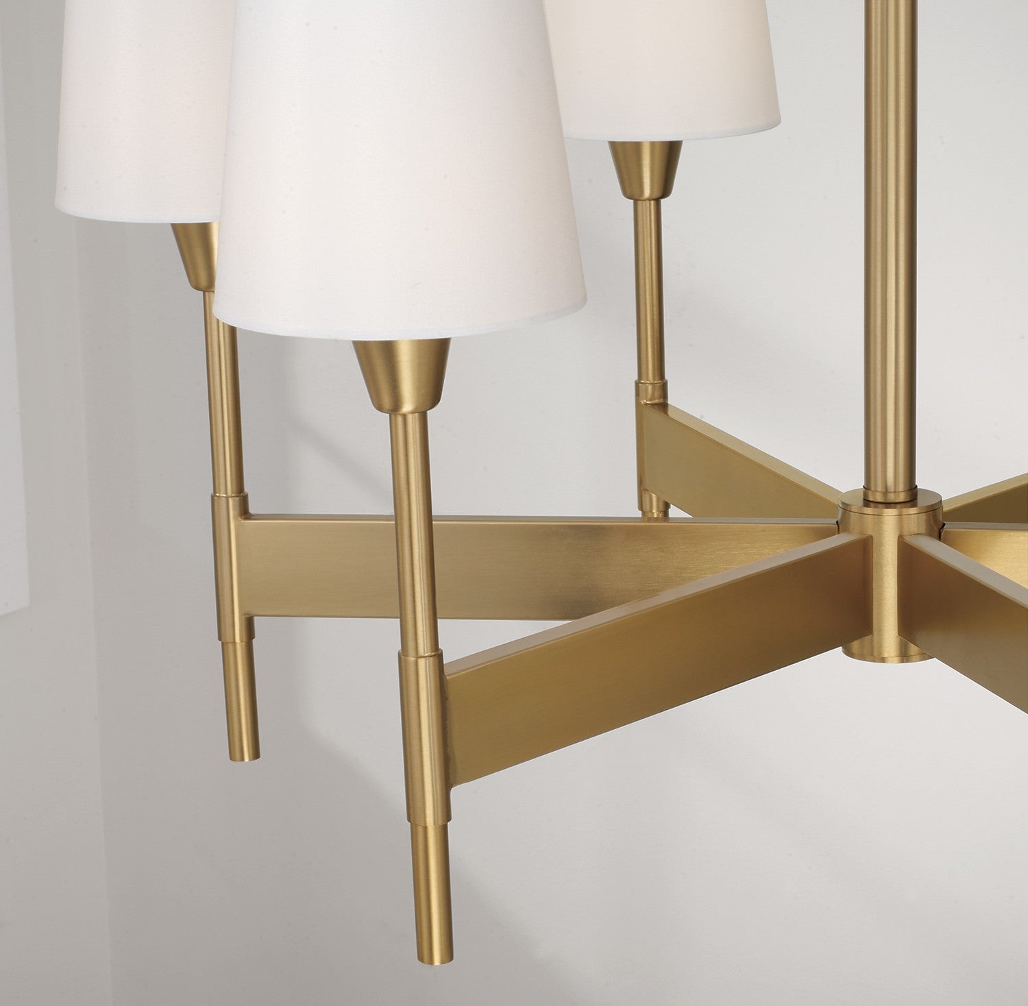 Capital Lighting - 460861AD-718 - Six Light Chandelier - Leland - Aged Brass