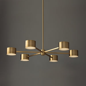 Capital Lighting - 460901AD - LED Chandelier - Henley - Aged Brass