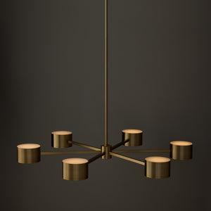 Capital Lighting - 460901AD - LED Chandelier - Henley - Aged Brass