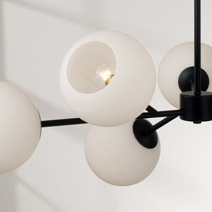 Capital Lighting - 461561MB-665 - Six Light Chandelier - Atlas - Matte Black