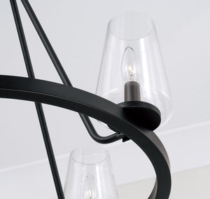 Capital Lighting - 461941MB-662 - Four Light Chandelier - Aaron - Matte Black