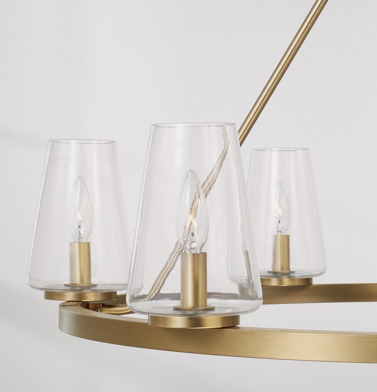 Capital Lighting - 461961AD-662 - Six Light Chandelier - Aaron - Aged Brass
