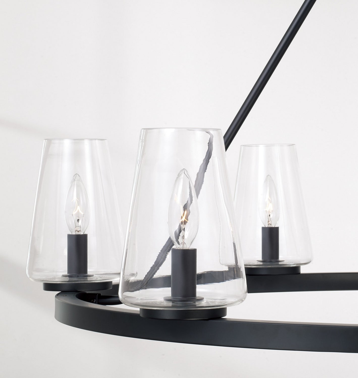 Capital Lighting - 461961MB-662 - Six Light Chandelier - Aaron - Matte Black