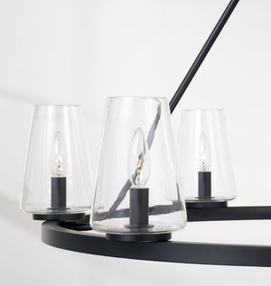 Capital Lighting - 461961MB-662 - Six Light Chandelier - Aaron - Matte Black