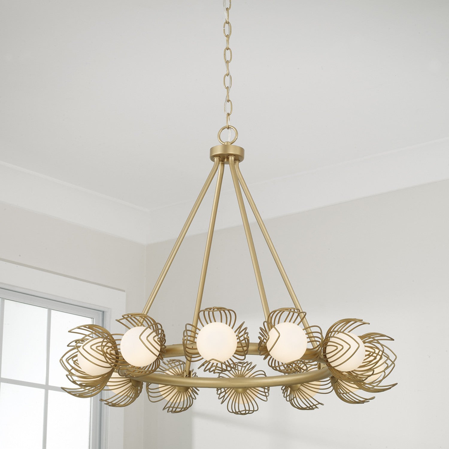 Capital Lighting - 462101GF - 12 Light Chandelier - Flora - Buffed Gold