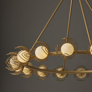 Capital Lighting - 462102GF - 16 Light Chandelier - Flora - Buffed Gold
