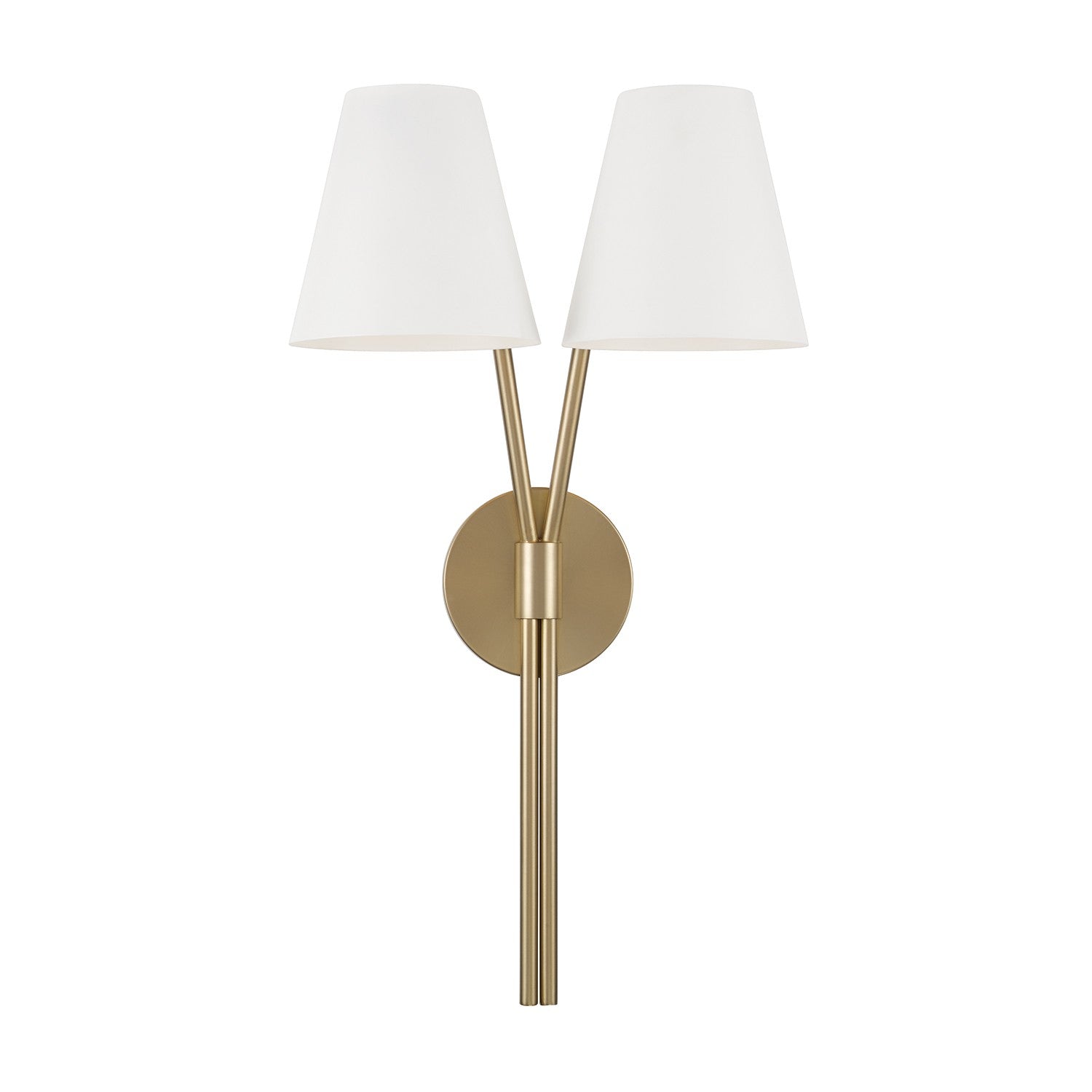Capital Lighting - 660621AW - Two Light Wall Sconce - Cami - Aged Brass and White