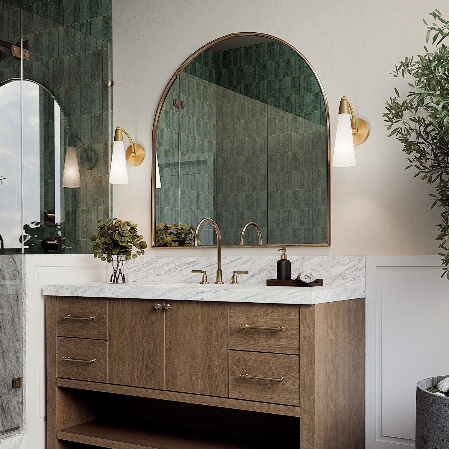 Capital Lighting - 662211AD - One Light Wall Sconce - Tess - Aged Brass