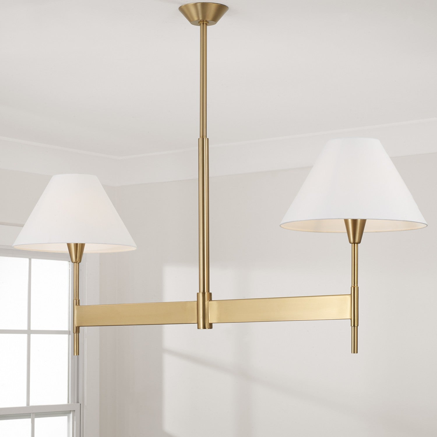 Capital Lighting - 860821AD-719 - Two Light Island Pendant - Leland - Aged Brass