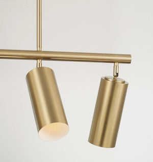 Capital Lighting - 861751AD - Five Light Island Pendant - Robbie - Aged Brass