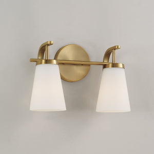 Capital Lighting - 161021AD-660 - Two Light Vanity - Drake - Aged Brass