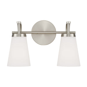 Capital Lighting - 161021BN-660 - Two Light Vanity - Drake - Brushed Nickel