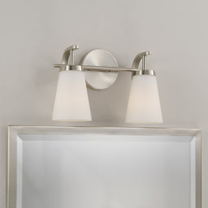 Capital Lighting - 161021BN-660 - Two Light Vanity - Drake - Brushed Nickel