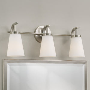 Capital Lighting - 161031BN-660 - Three Light Vanity - Drake - Brushed Nickel