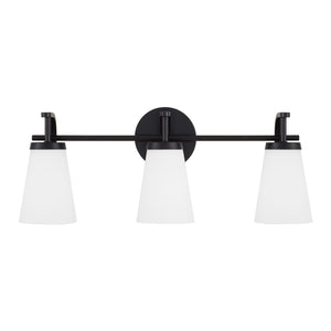 Capital Lighting - 161031MB-660 - Three Light Vanity - Drake - Matte Black