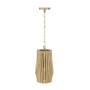Capital Lighting - 344613BWB - One Light Pendant - Archer - Blonde Wood and Matte Brass