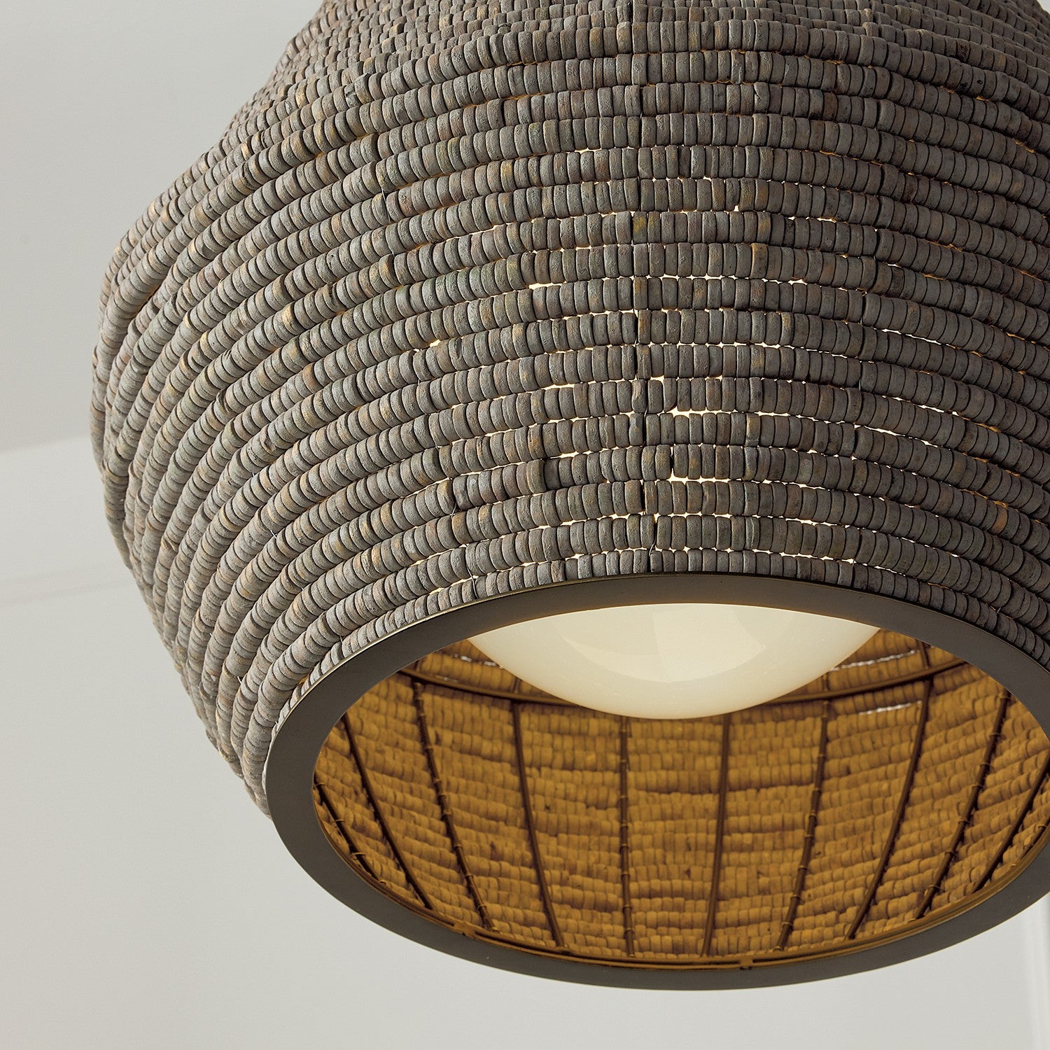 Capital Lighting - 359712AGD - One Light Pendant - Morada - Aegean Grey and Dark Brass