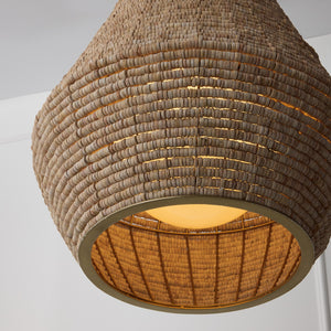 Capital Lighting - 359712LFB - One Light Pendant - Morada - Light Fawn and Matte Brass