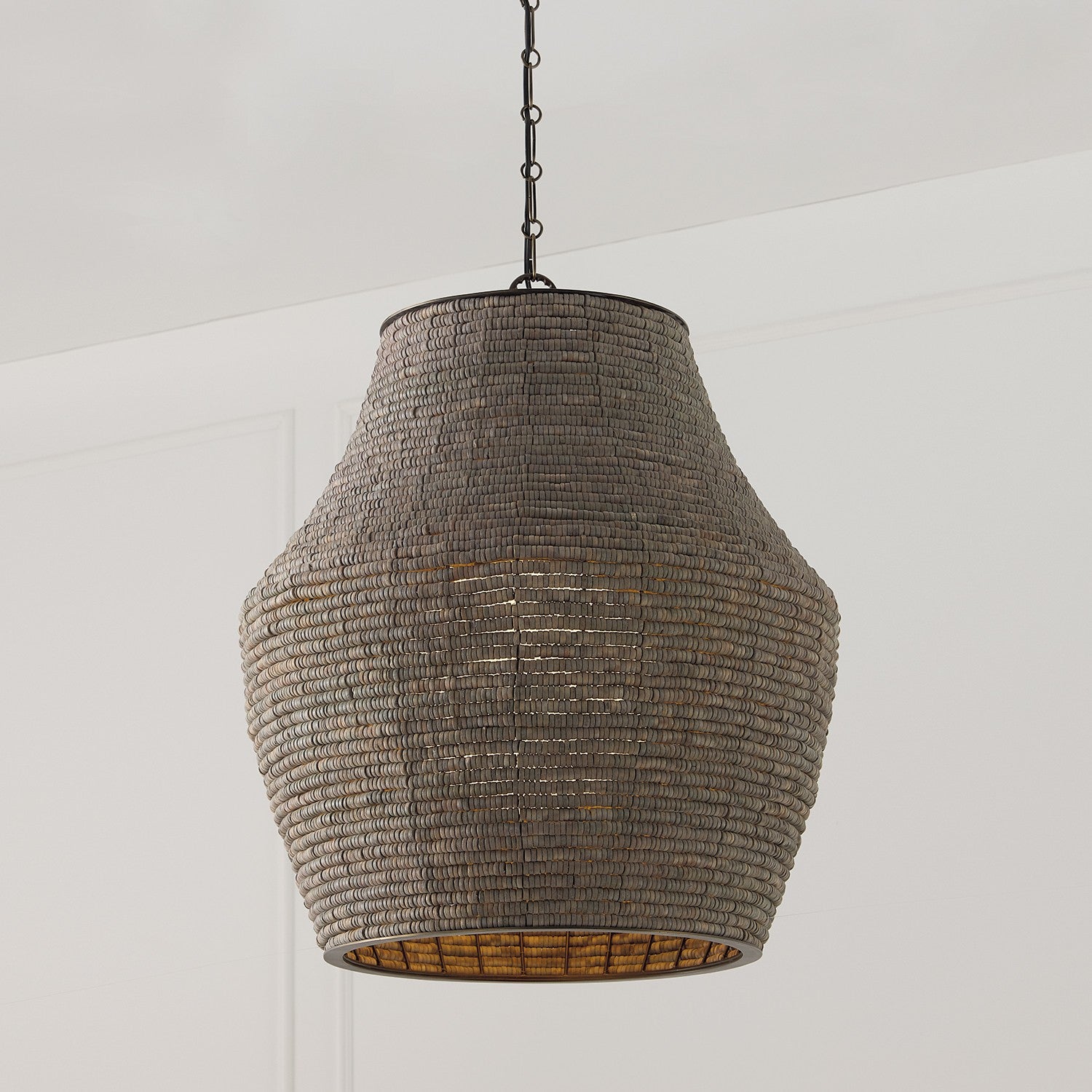 Capital Lighting - 359713AGD - One Light Pendant - Morada - Aegean Grey and Dark Brass