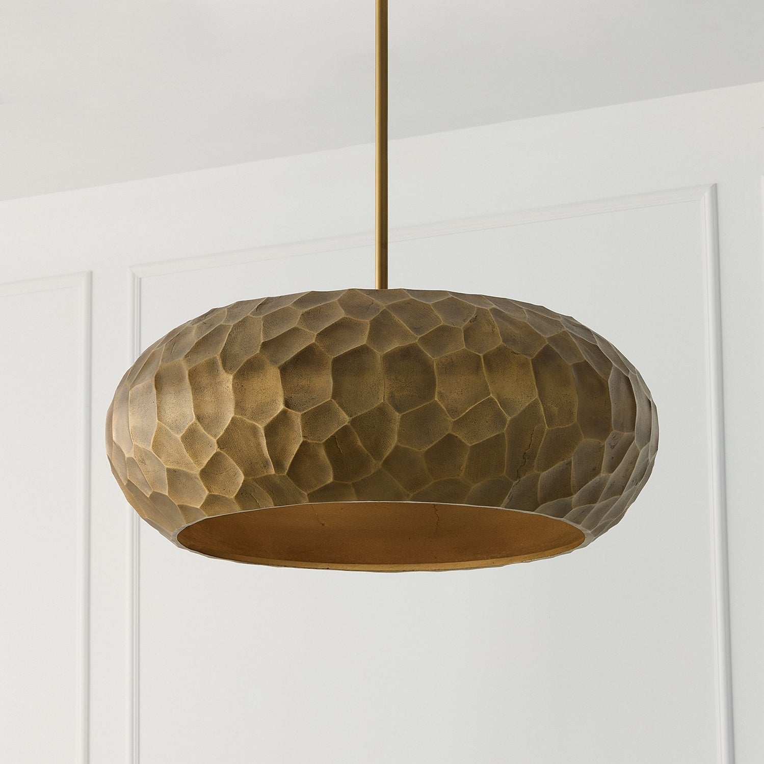 Capital Lighting - 360241BPB - Four Light Pendant - Dorian - Burnished Patinaed Brass